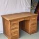 Bureau américain de maître d'école vintage des années 40 rénové
