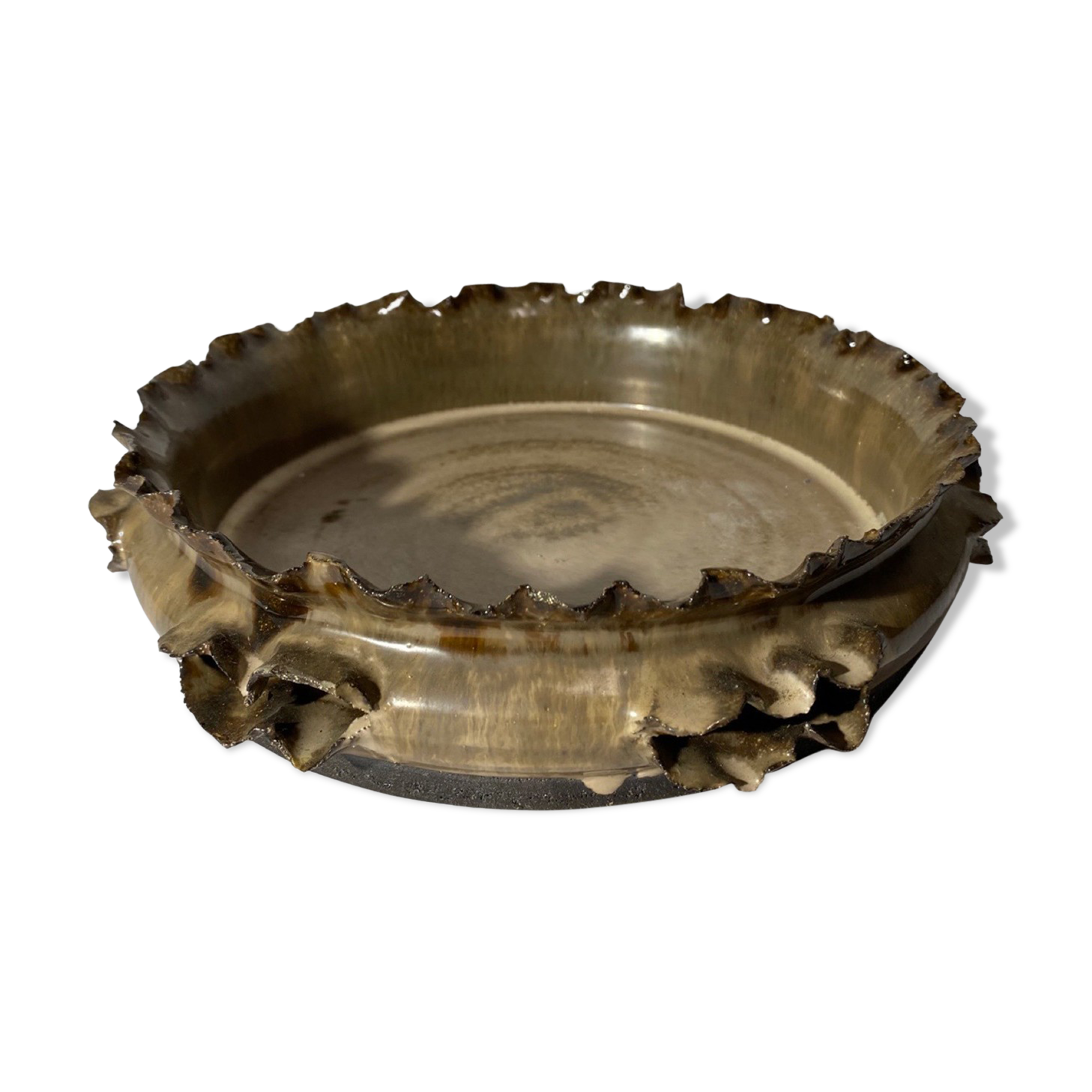 Handmade Vintage Ceramic Pottery Bowl From Denmark 1960s