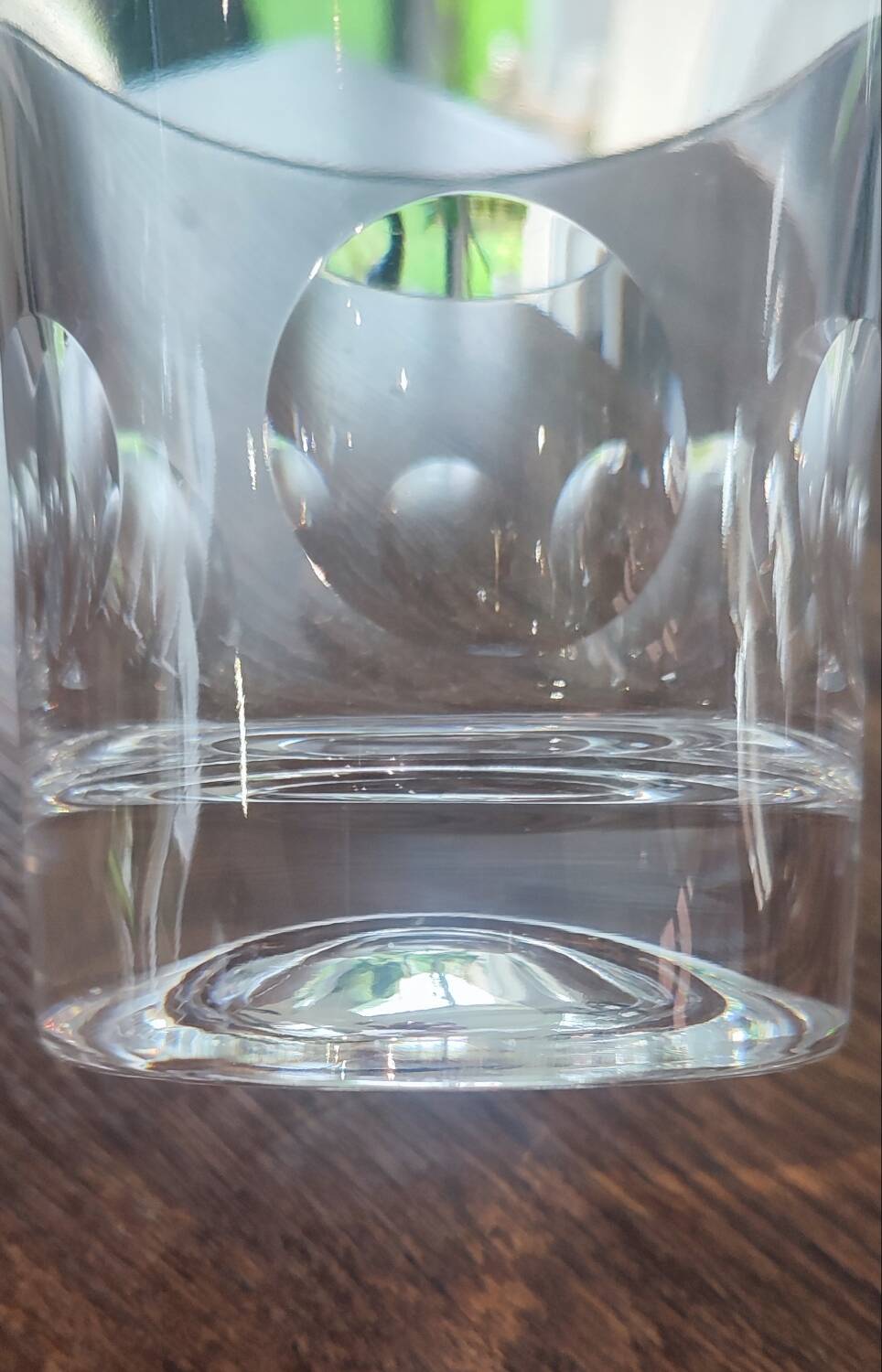 4 cut glass whiskey glasses