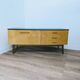 Enfilade meuble télé vintage en bois et bleu
