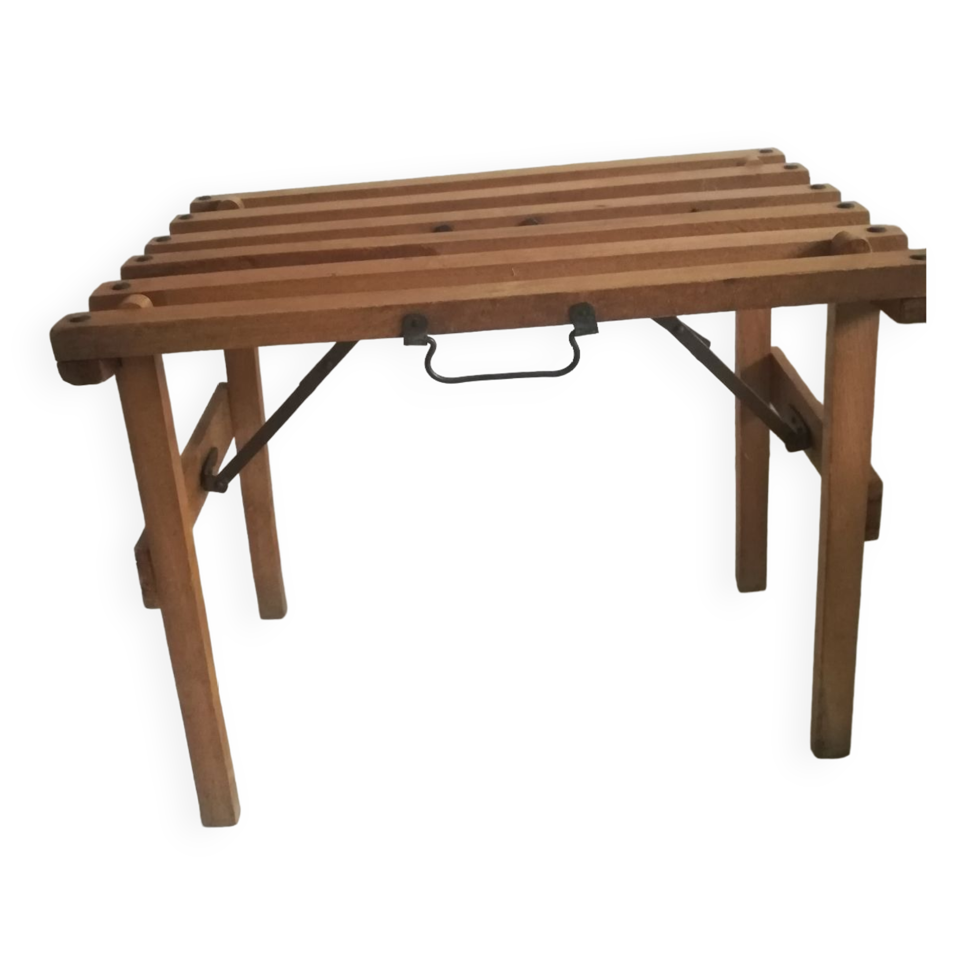 Old folding fisherman's stool