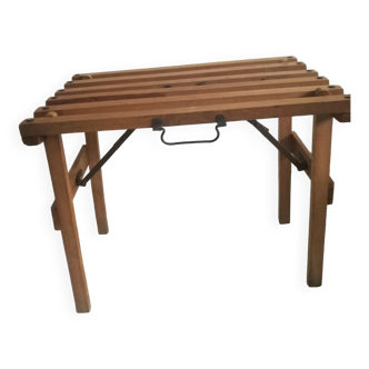 Old folding fisherman's stool