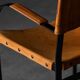 Cognac Leather Armchair, Black Lacquer Steel Frame, Belgium, 1960s
