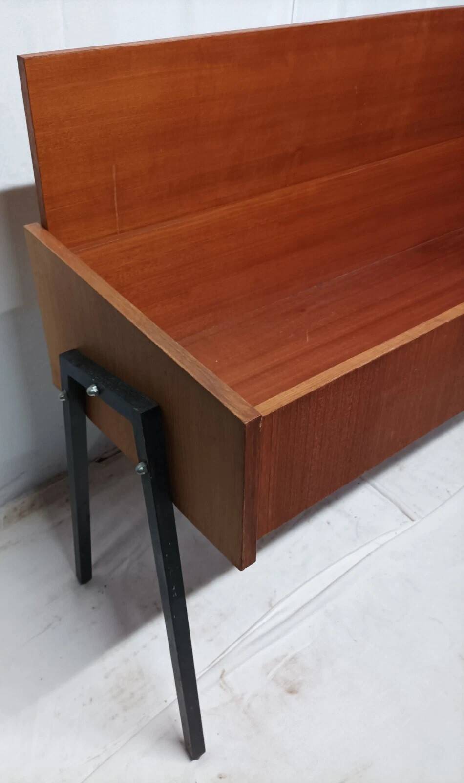 Vintage Wooden Chest Style Sewing Furniture