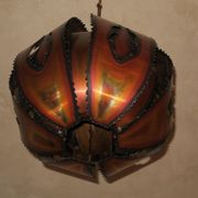 Brutalist pendant light, Denmark 1970s