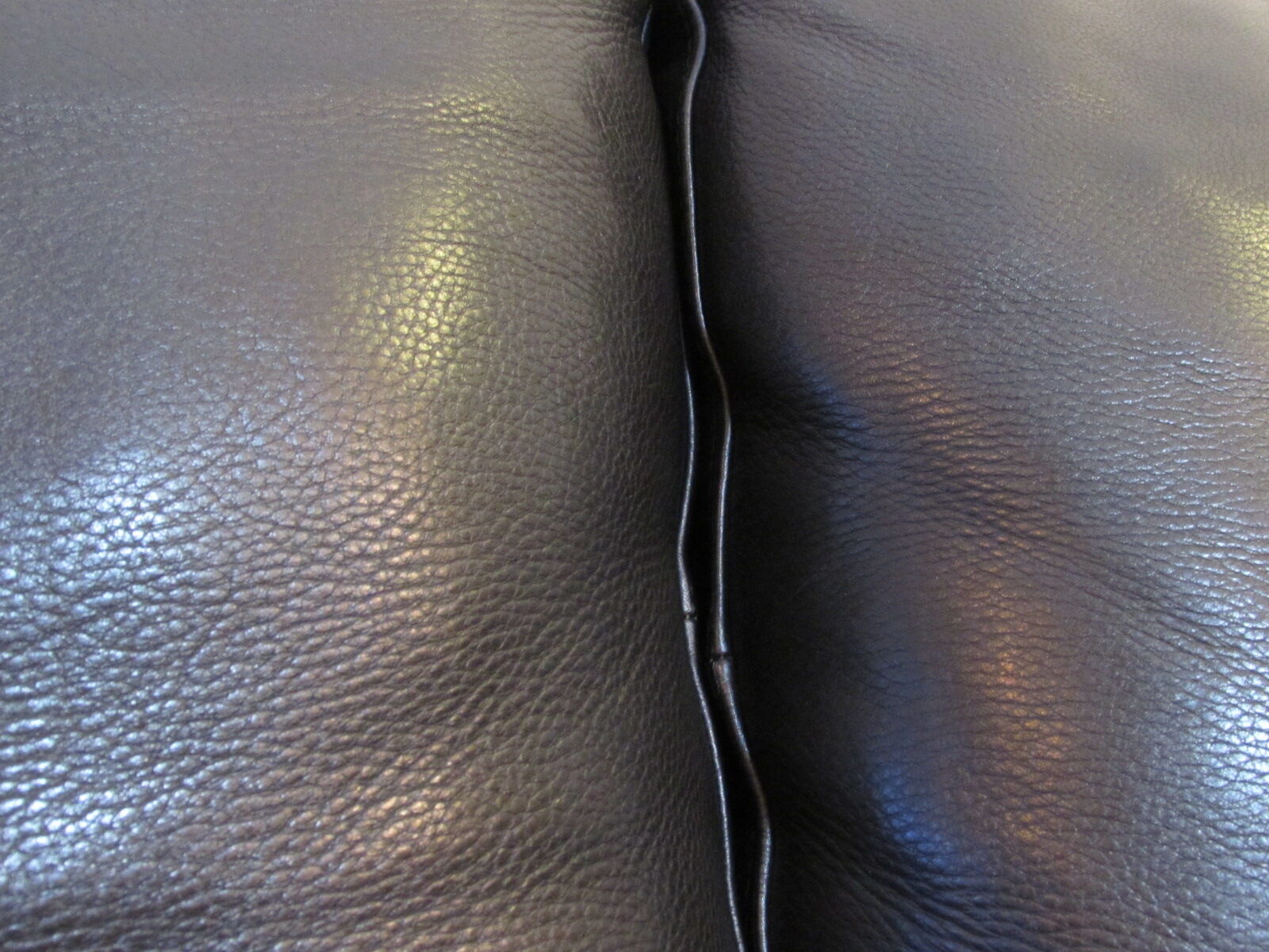 Black leather sofa from Denmark