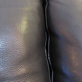 Black leather sofa from Denmark
