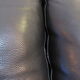 Black leather sofa from Denmark