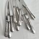 10 Christofle silver-plated “Marly” model table knives