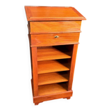 Wooden writing desk with storage, vintage 1950s.