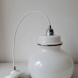 White opaline pendant light