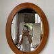 Oval cherry mirror