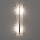 Pair of Art Deco Style Brass and Textured Murano Glass Sconces