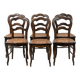 Série de 6 chaises à dossier trilobé de style Louis-Philippe