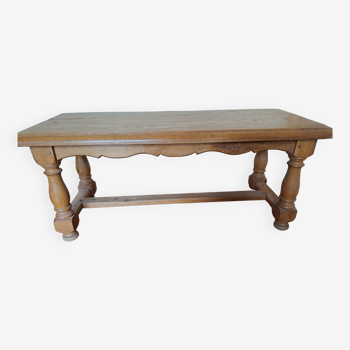 Solid oak coffee table