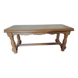 Solid oak coffee table