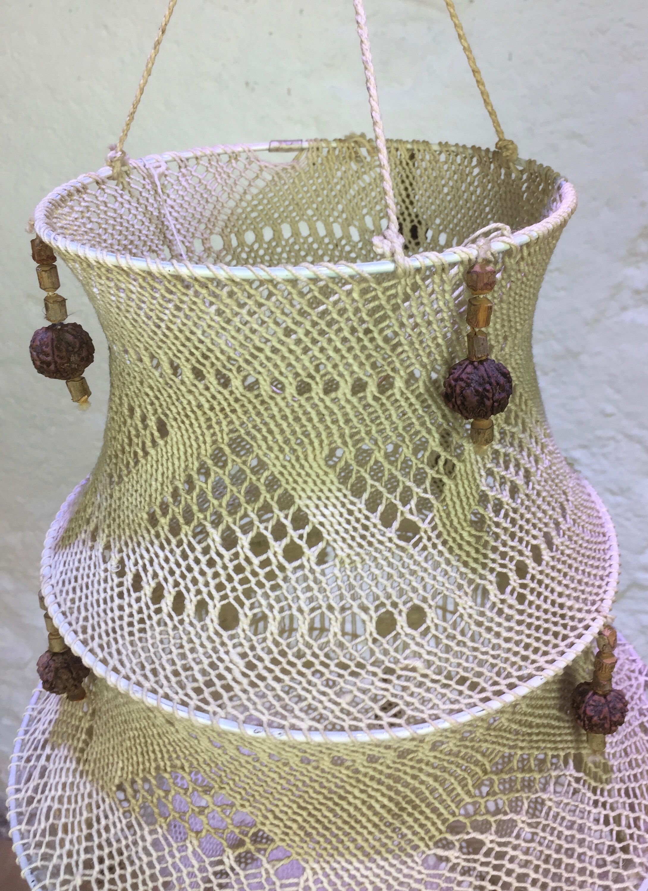 Macramé suspension 60s/70s