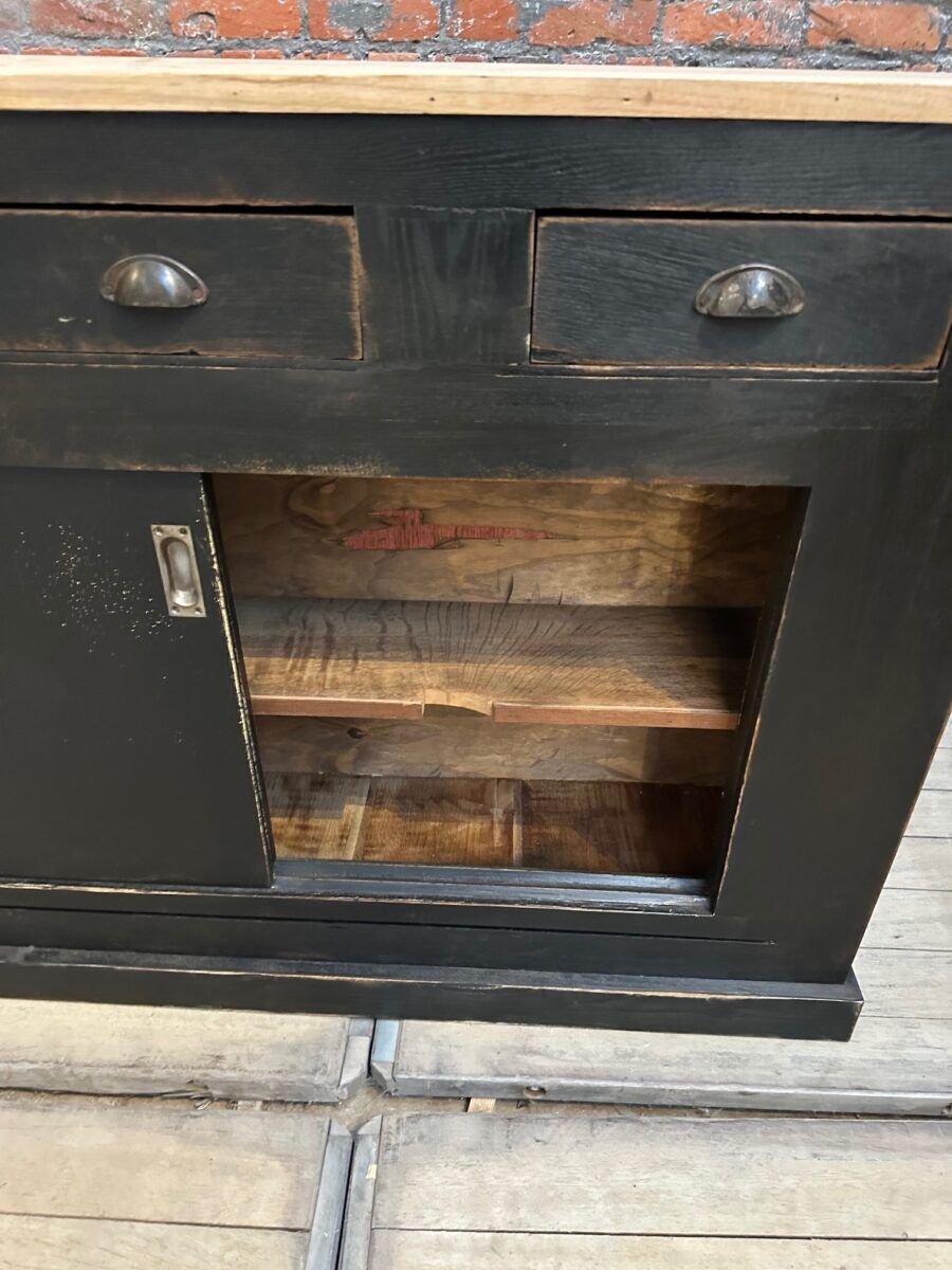 Early 20th century oak bar counter