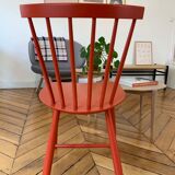 Red FDB Møbler J46 chair
