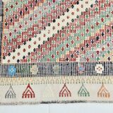 7x10 Large Kilim Rug Colorful Design, 210x292 Cm