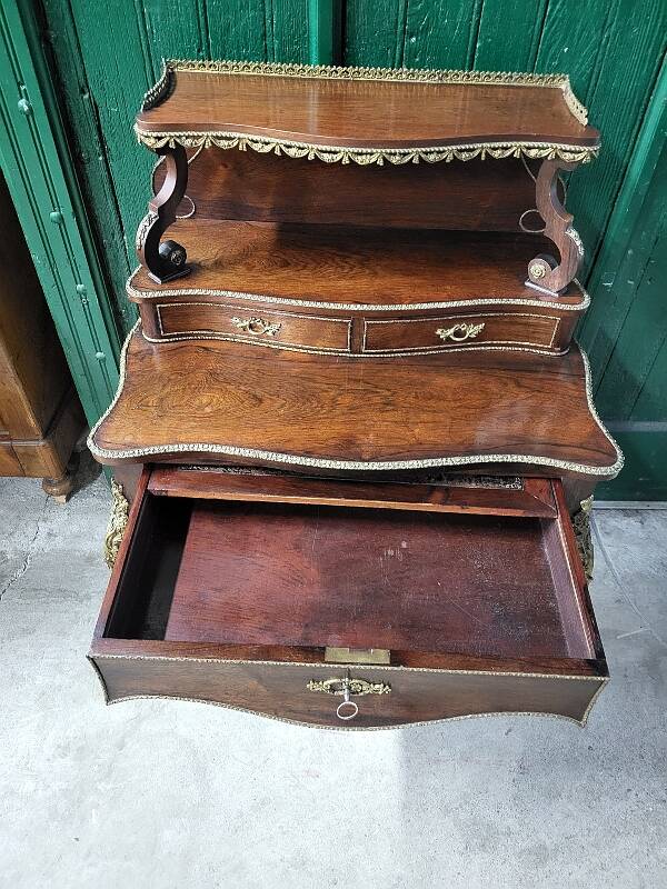 19th century rosewood stepped writing desk