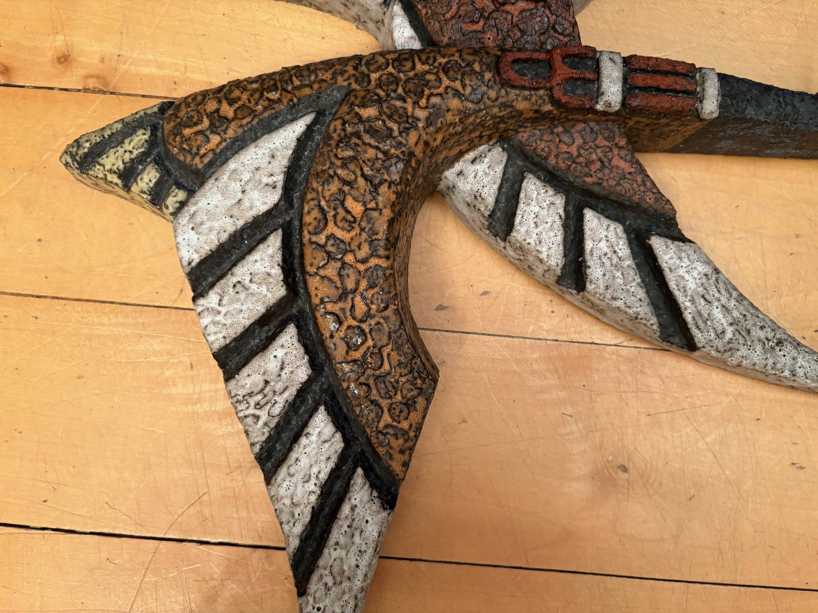 Ceramic wall decoration designed by Joop Puntman, AMHA, Netherlands, 1950s/