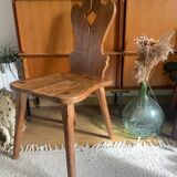 Alpine chair in vintage solid oak