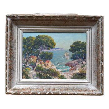 Marine painting Cassis Jean Rougier