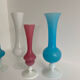 Set of 4 vintage opaline vases