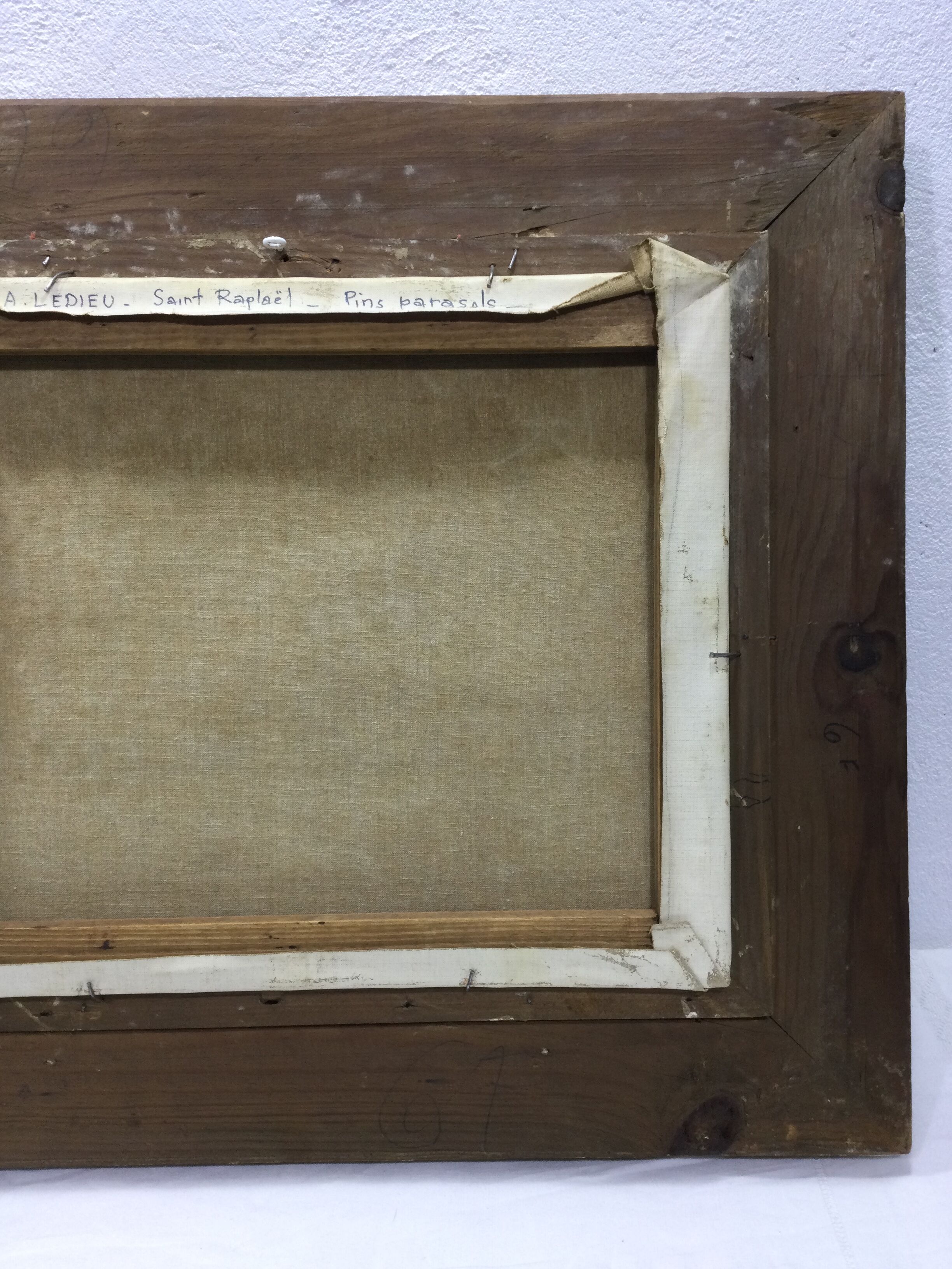 A. ledieu - oil on canvas saint raphael