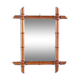Vintage beautiful french bamboo mirror