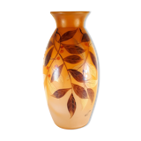 Old vase of "belval" in glass paste, h. 30cm