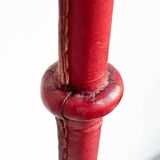 Mid-century leather floor lamp by Jacques Adnet for Valenti, Spain, 1960s.