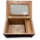 Coffret à bijou en bois de placage et velour