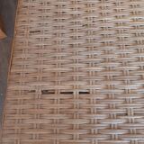Table en rotin vintage