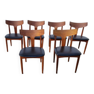 Vintage Scandinavian teak chairs Samcom