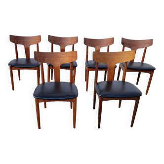 Chaises scandinave vintage en teck samcom