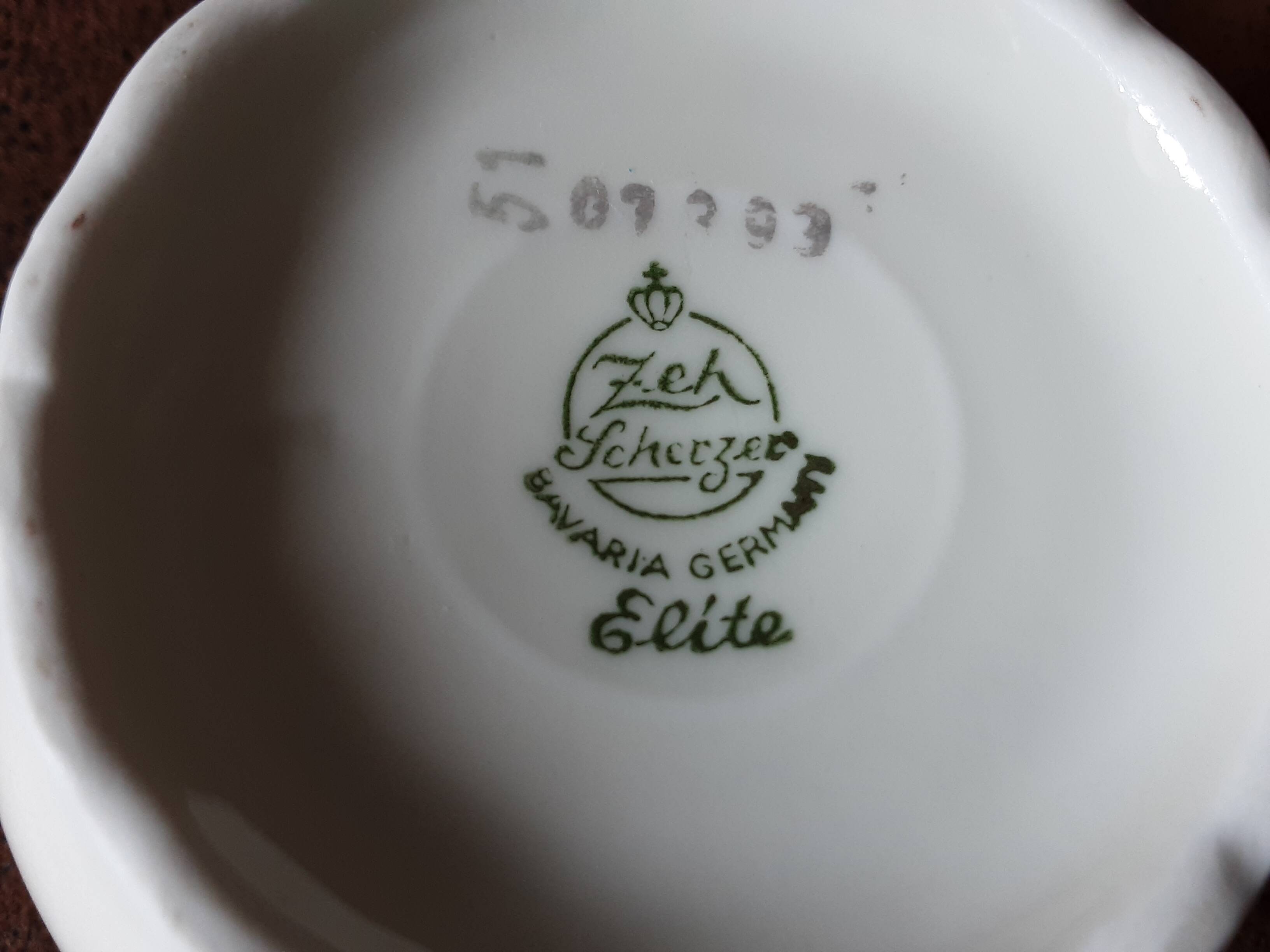 Bavaria porcelain sugar bowl, Elite model