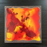 Enameled lava trivet