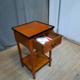 Table de chevet en merisier