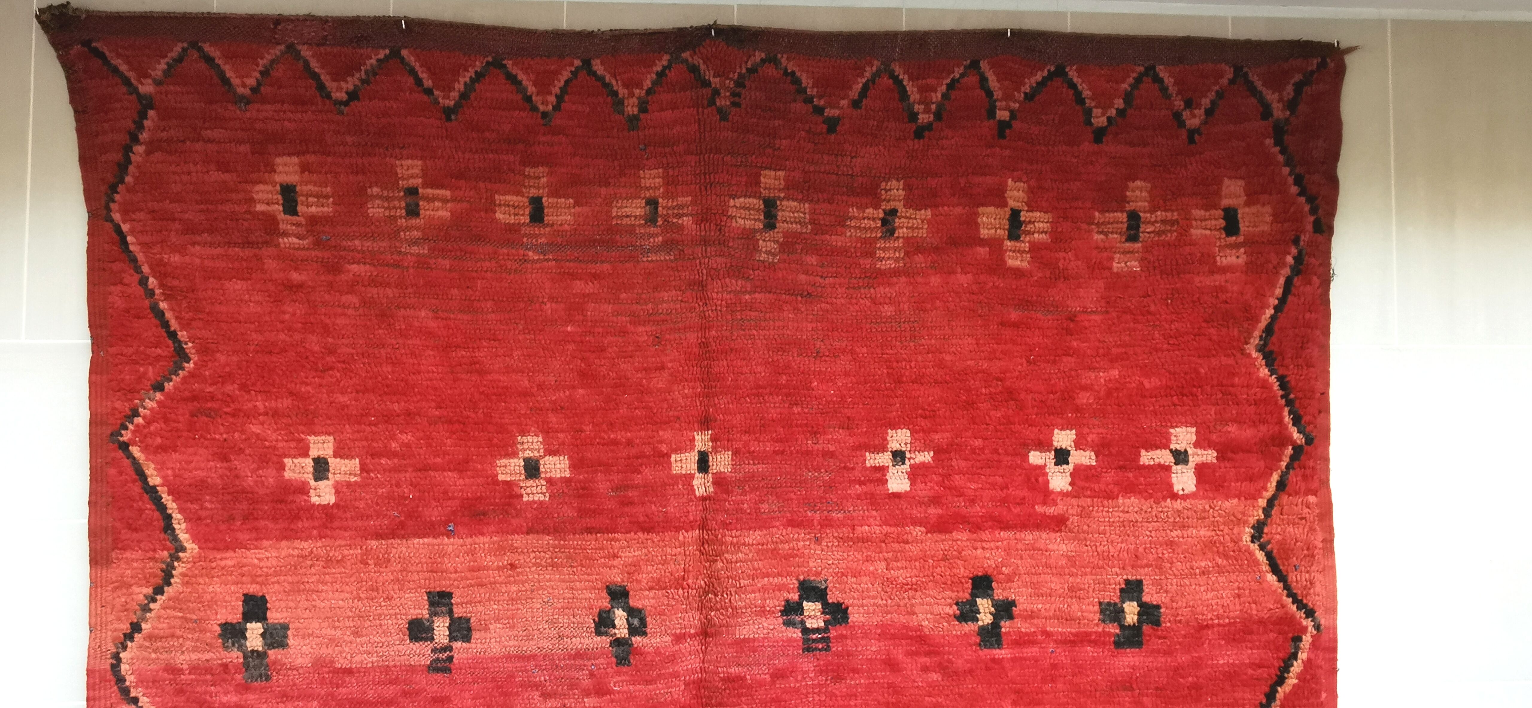 Vintage Berber carpet boujaad 200/390