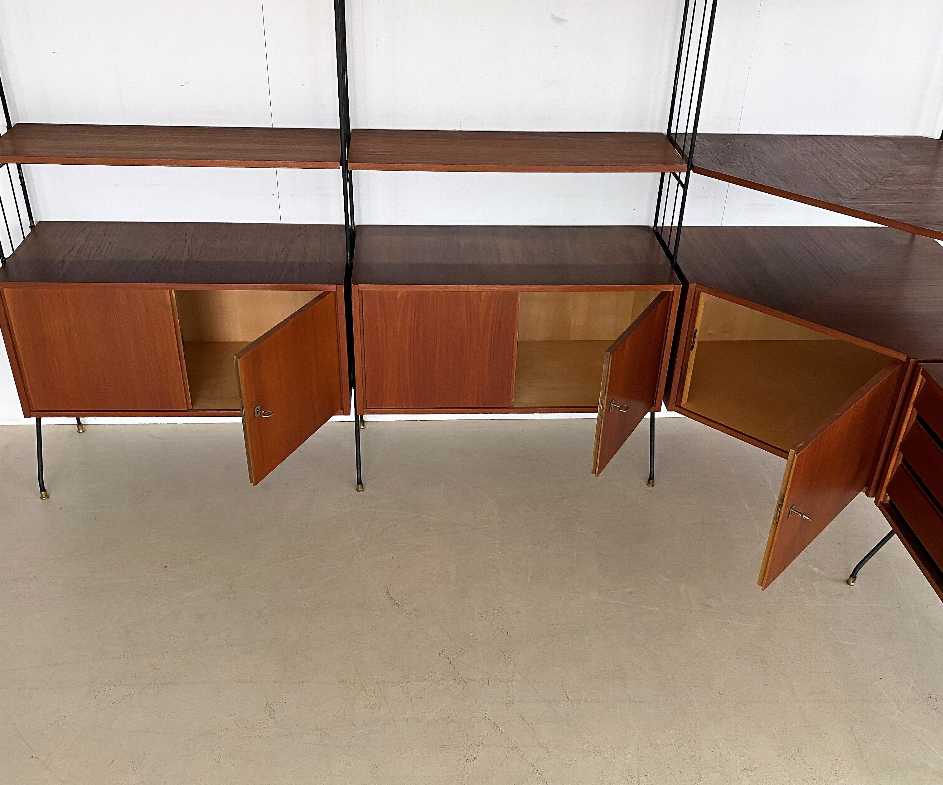 Vintage standing modular wall unit