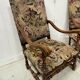 Paire de fauteuils de style Louis XIII a haut dossiers plats XX siècle