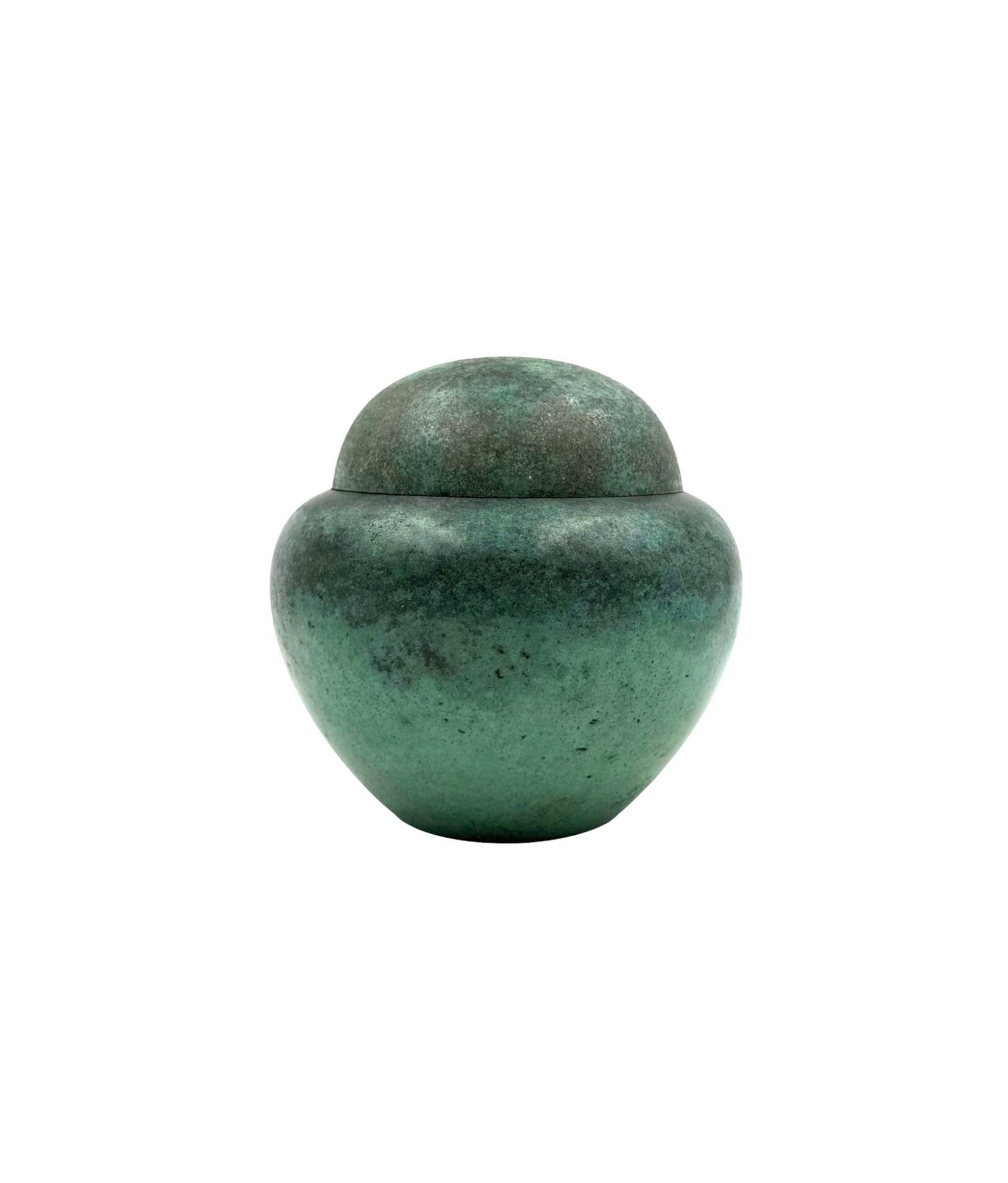 Art Deco green vase / potiche Ikora series, Paul Haustein, WMF Germany ca.