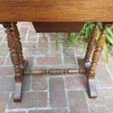 Table d'appoint travailleuse coiffeuse en noyer