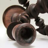 Chandelier solid wood turned stamped