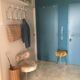 Vintage wicker umbrella door