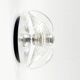 Set of 3 Space Age Glass 'Wave' Wall Lights by Koch & Lowy for P& P, 1970s