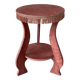 Vintage 80s velvet side table