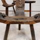 Coffee set coffee table and tripod low chairs - Spanish brutalist design - 1950s